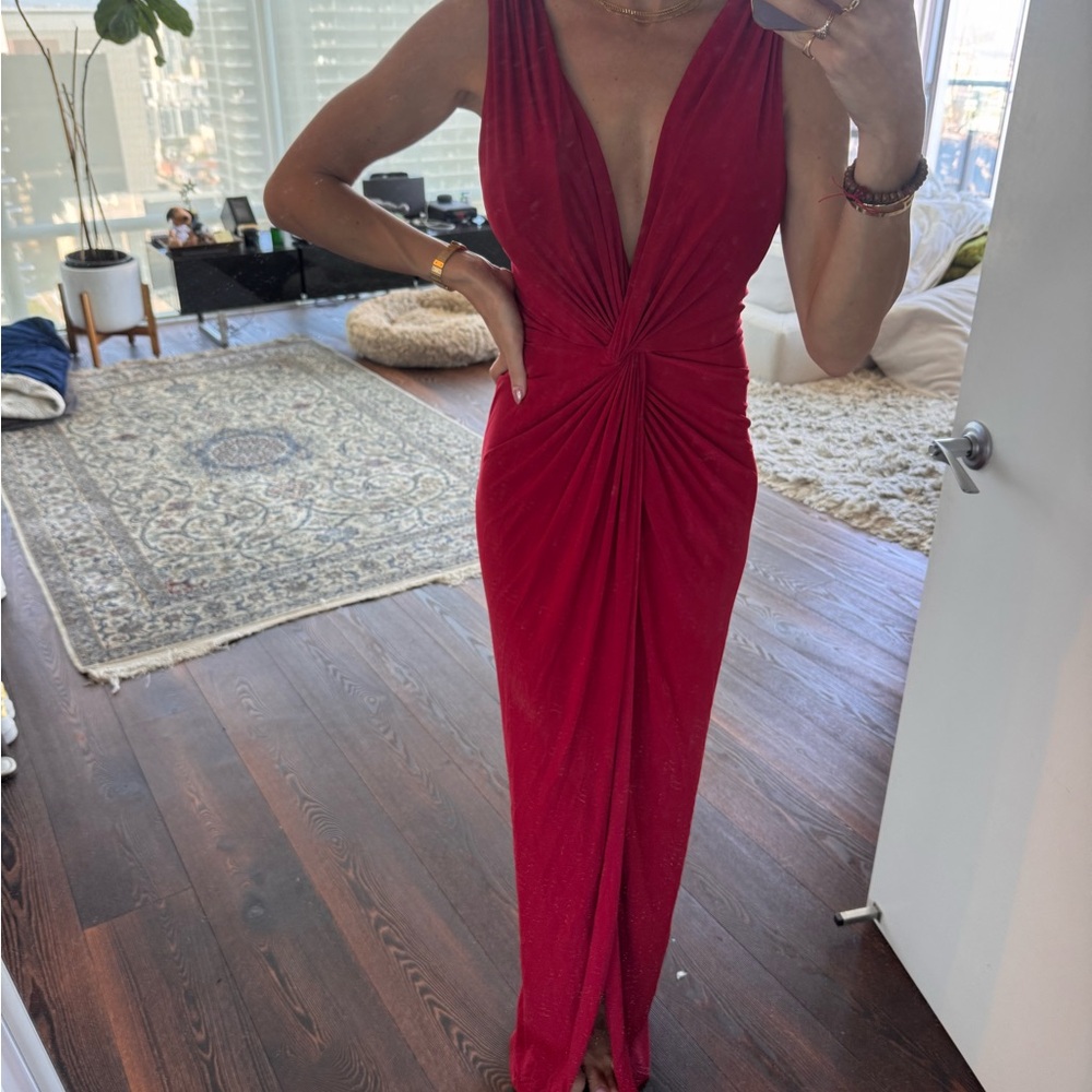 Elegant Red Evening Gown